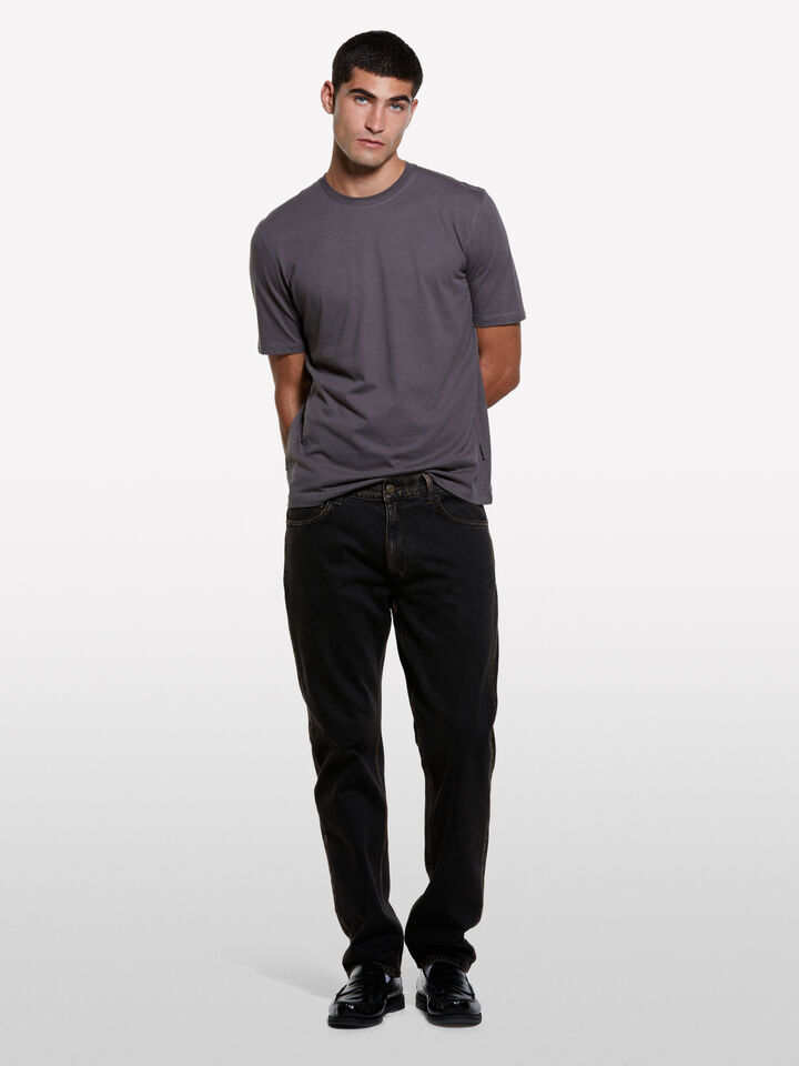 Blue Style 75 regular fit jeans - men's regular fit jeans - Black | Sisley image number 1